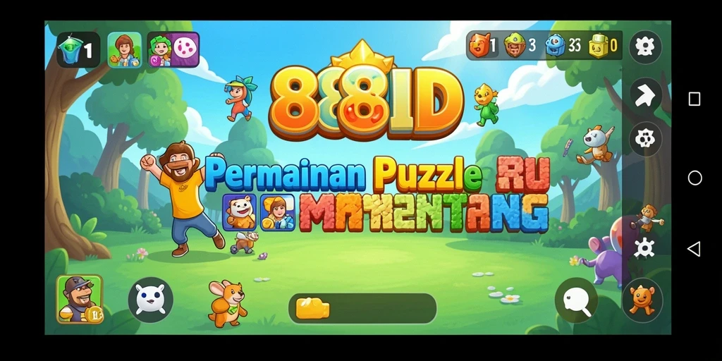 Tampilan gameplay puzzle yang menantang dan menarik.