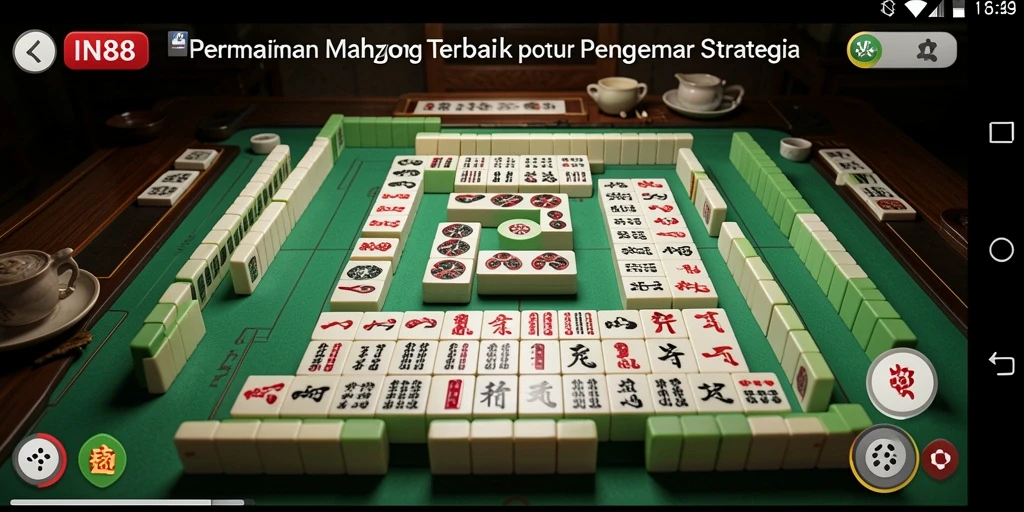 Gameplay seru dalam IN88 menunjukkan keahlian Mahjong yang menantang.