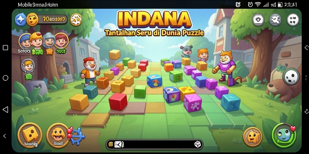 Tampilan gameplay INDAAA yang menantang dan menarik.