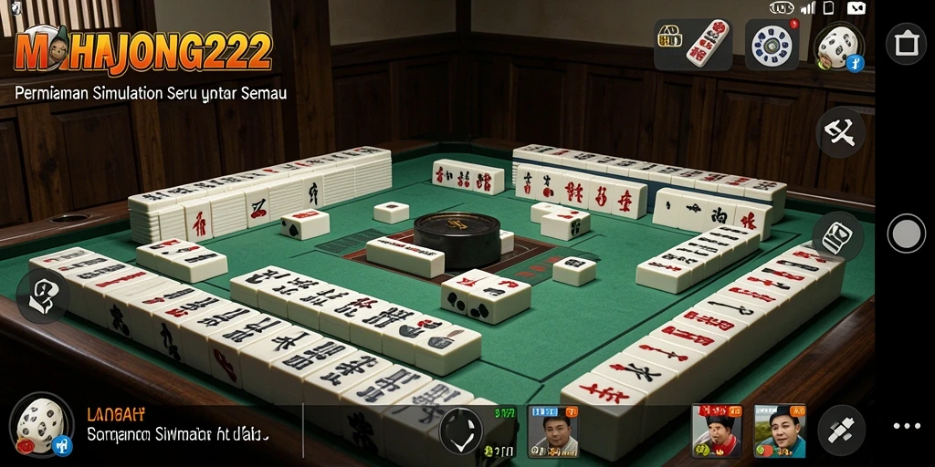 Tampilan gameplay seru dari MAHJONG222 yang menantang dan menarik.