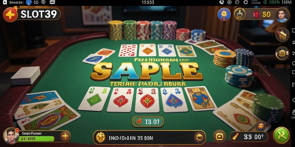 Tampilan menarik dari gameplay Gaple di SLOT39.